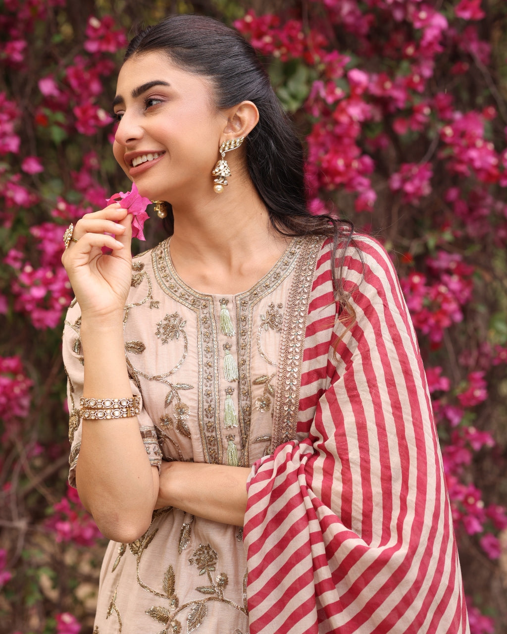 Beige Zareen Sharara