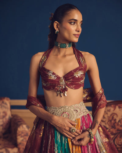 Arwa Multicolour Lehenga Set