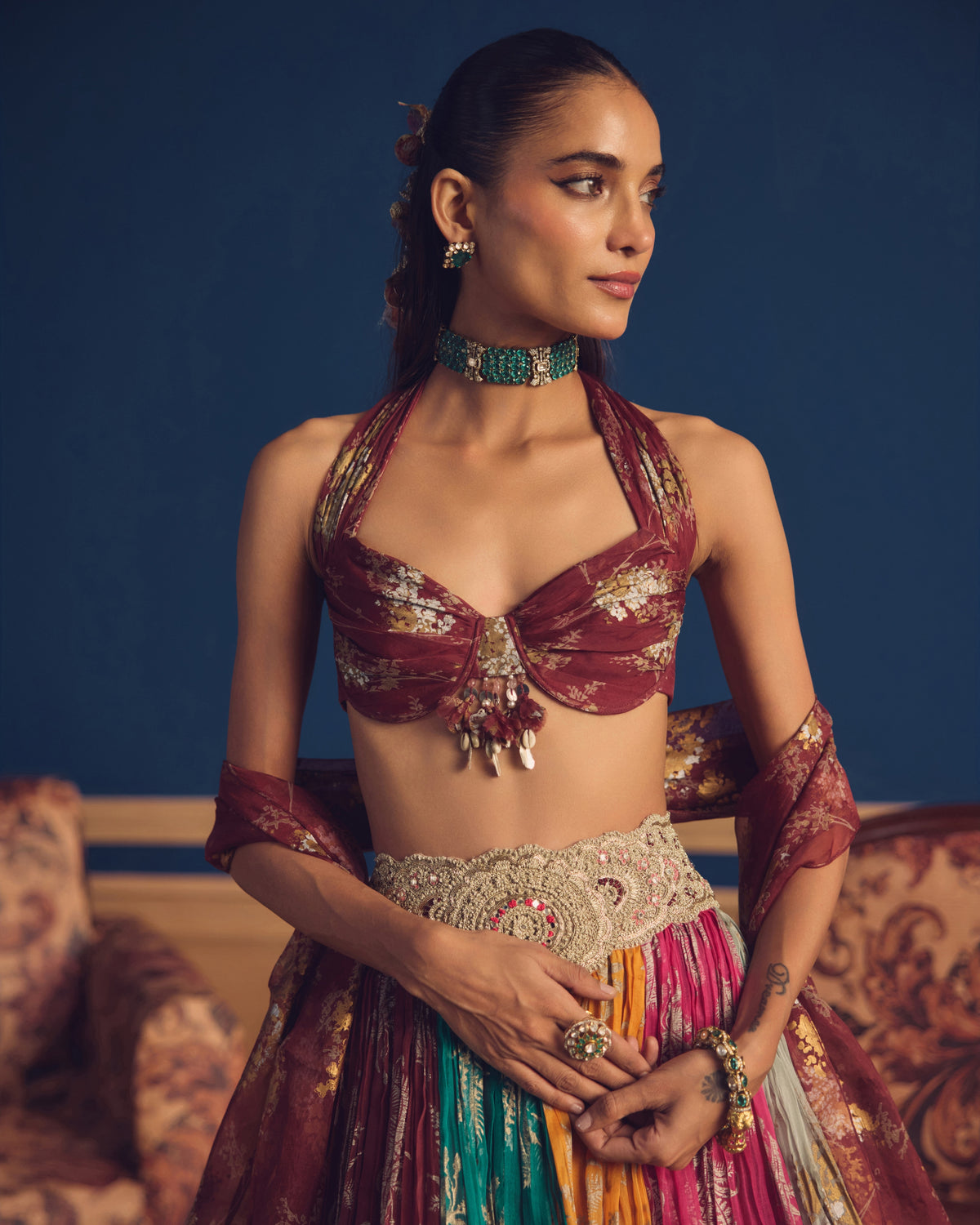 Arwa Multicolour Lehenga Set