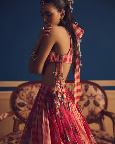 Elaf Pink Lehenga Set