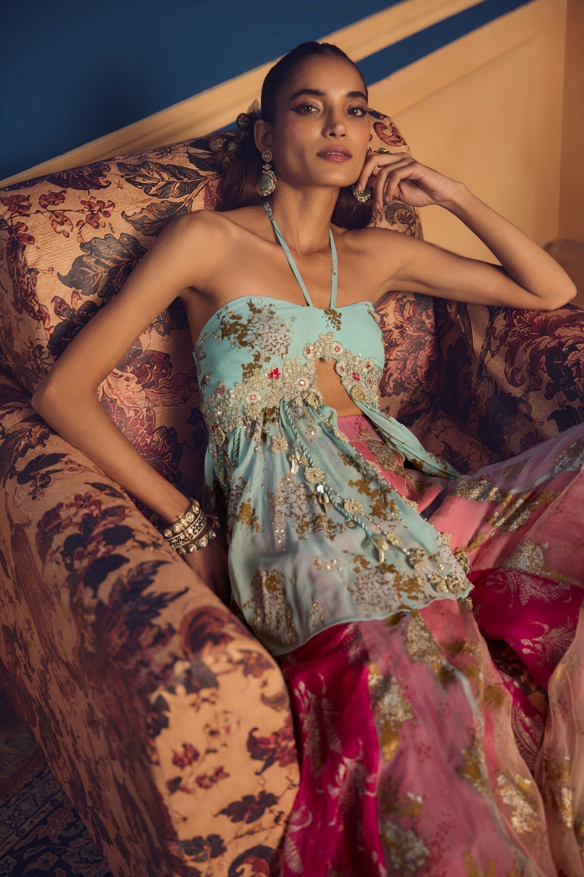 Zaina Pastel Sharara Set