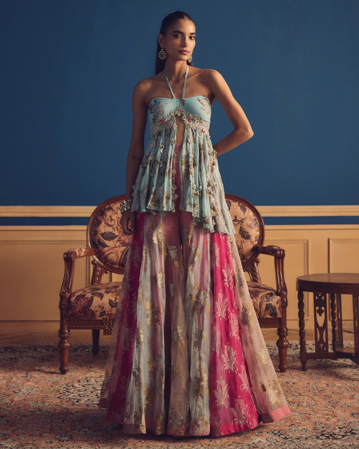 Zaina Pastel Sharara Set