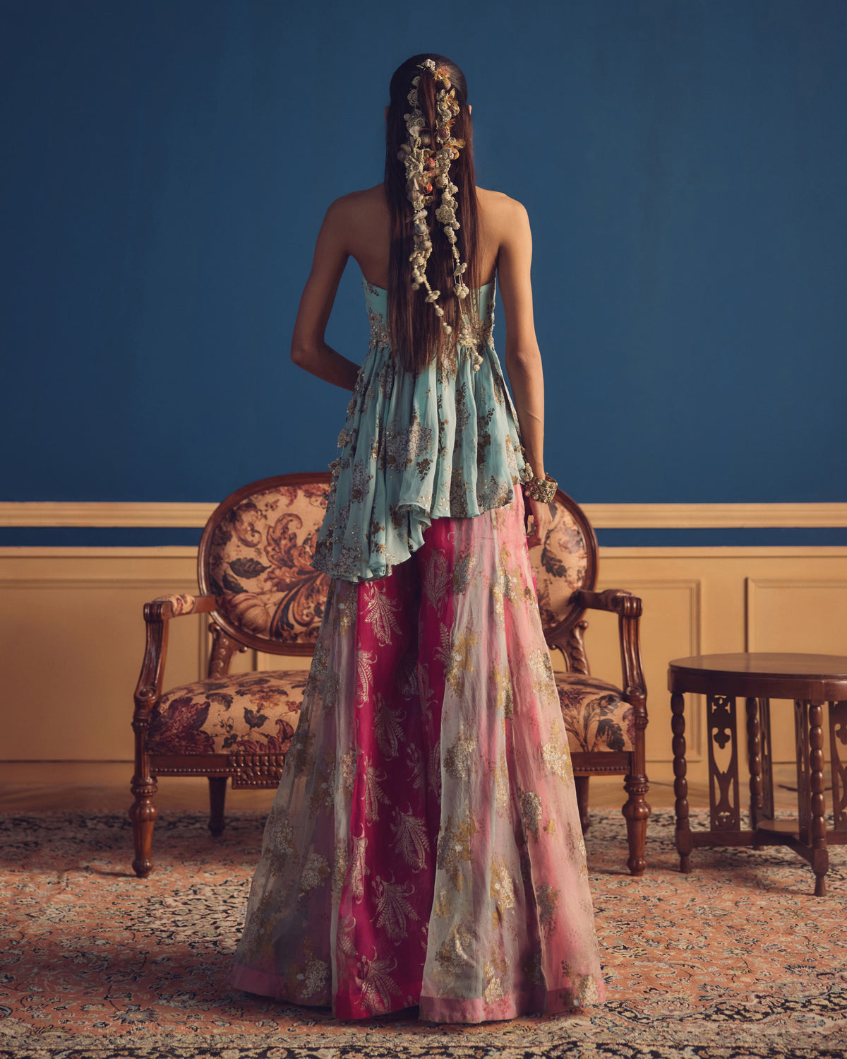 Zaina Pastel Sharara Set