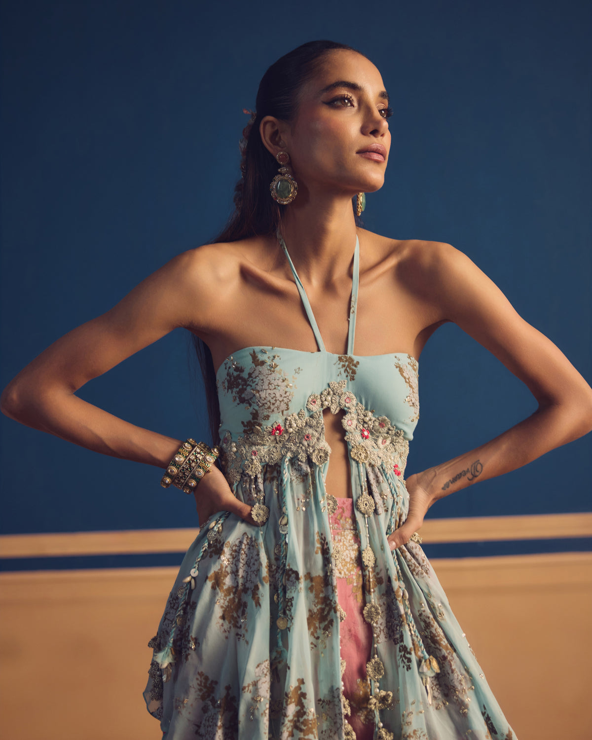 Zaina Pastel Sharara Set