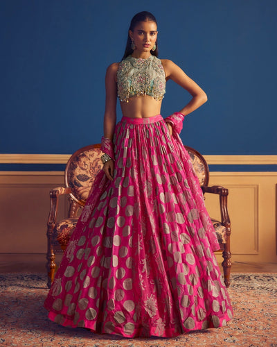 Eliza Fuchsia Lehenga Set