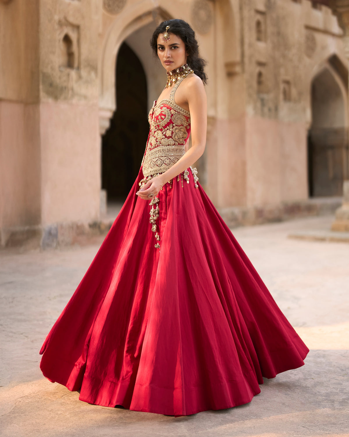 Khushi Red Lehenga Set