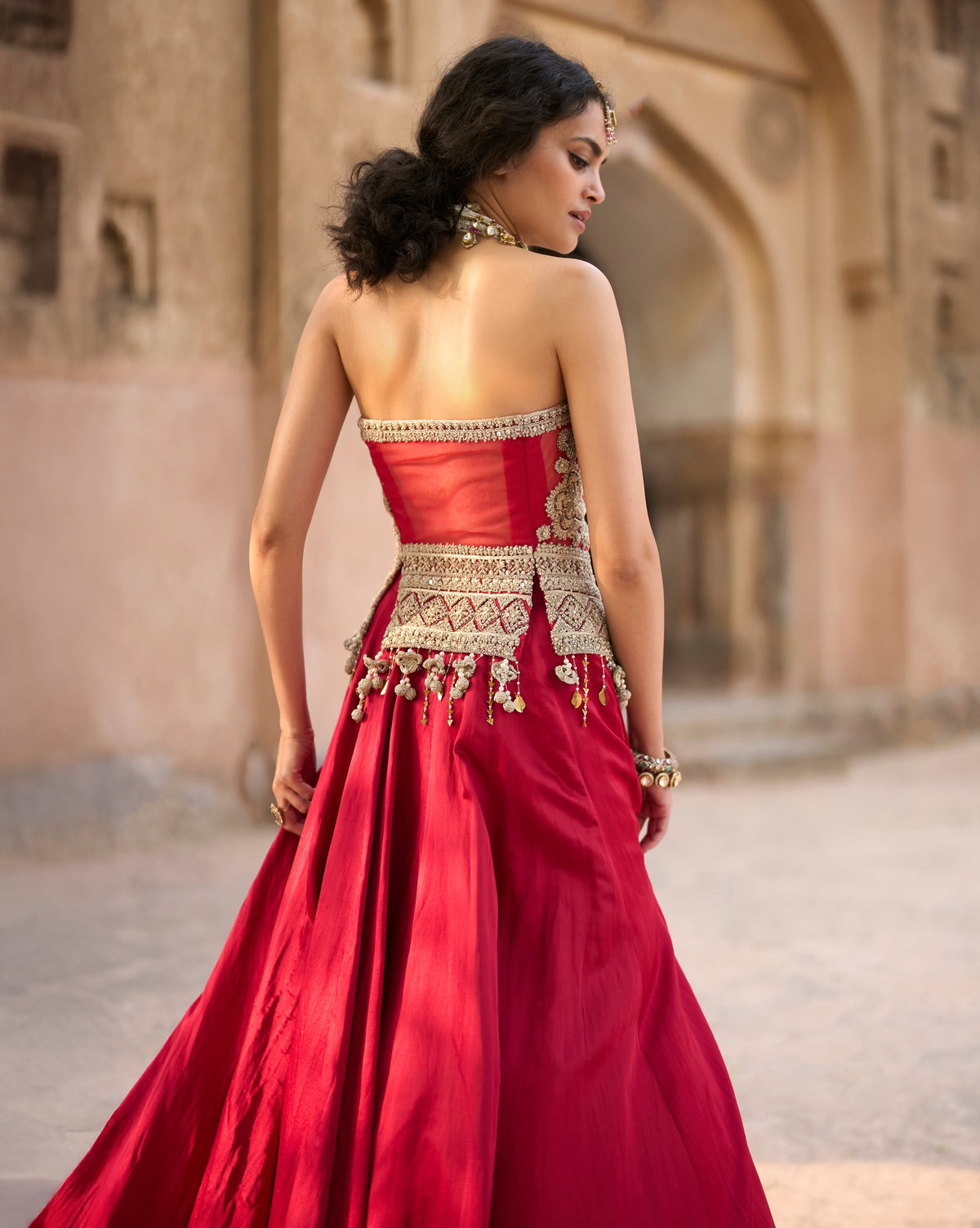Khushi Red Lehenga Set