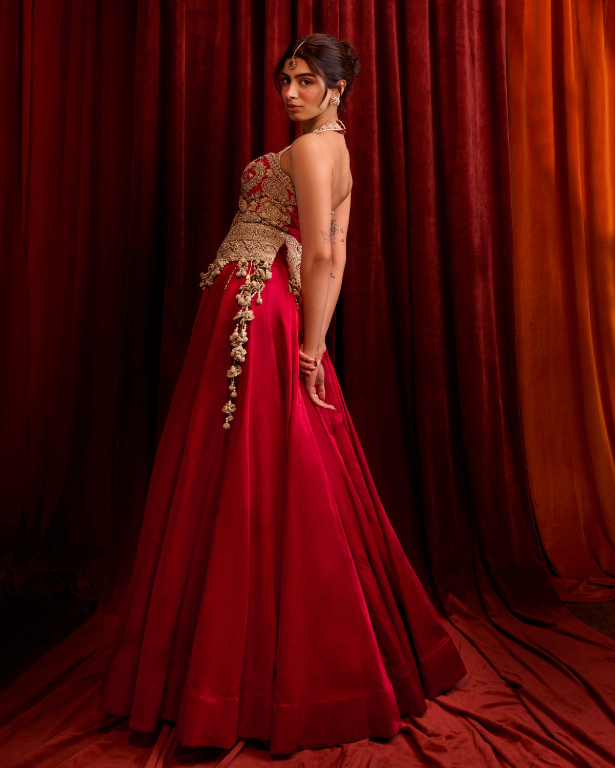 Khushi Red Lehenga Set
