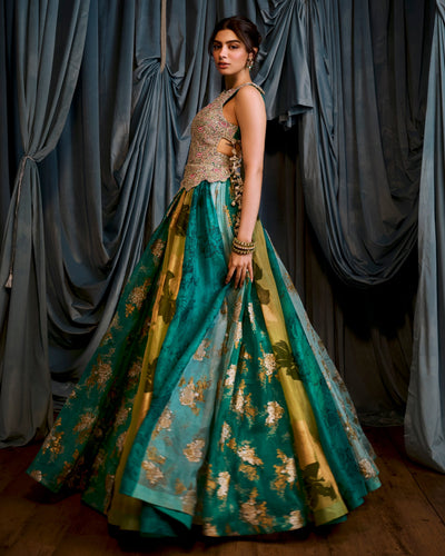 Khushi Teal Green Anarkali