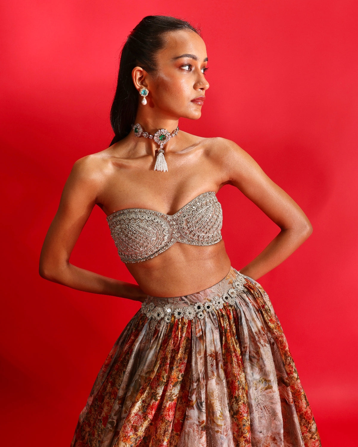 Inea Multicolour Floral Lehenga Set