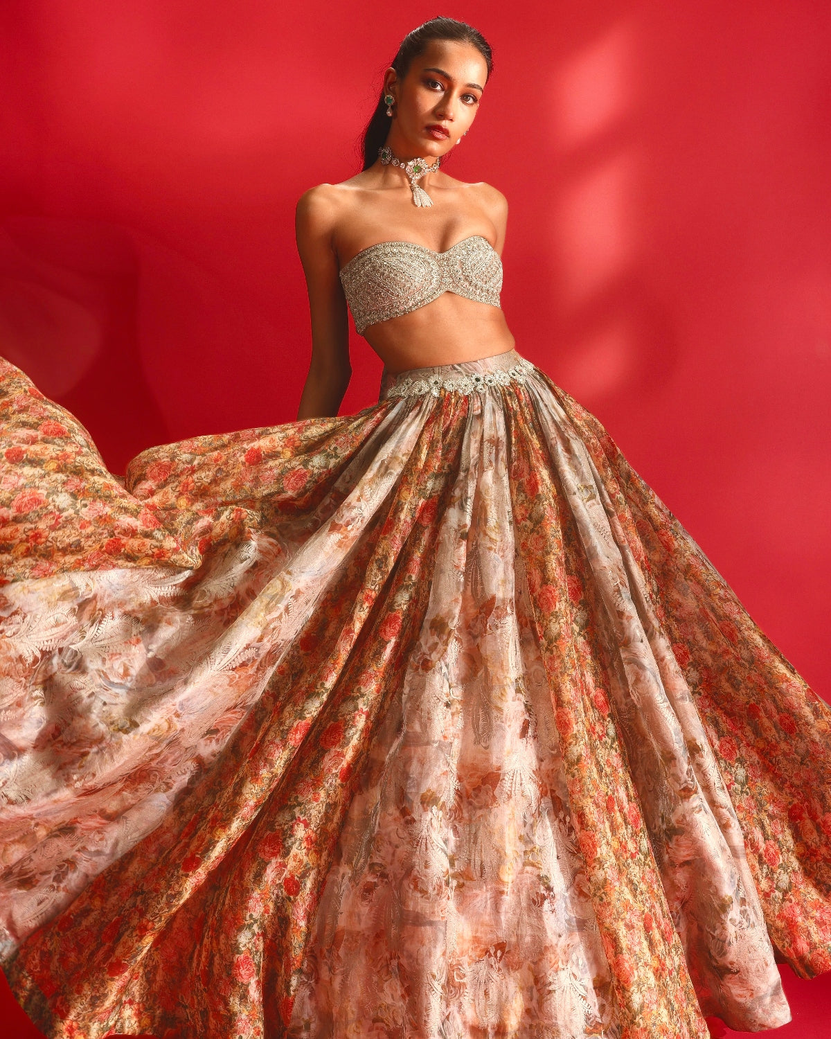 Inea Multicolour Floral Lehenga Set