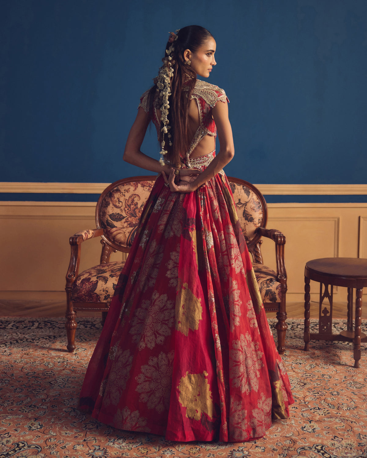 Maham Red Royal Bloom Anarkali