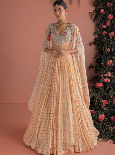 Rimza Skirt & Cape Set