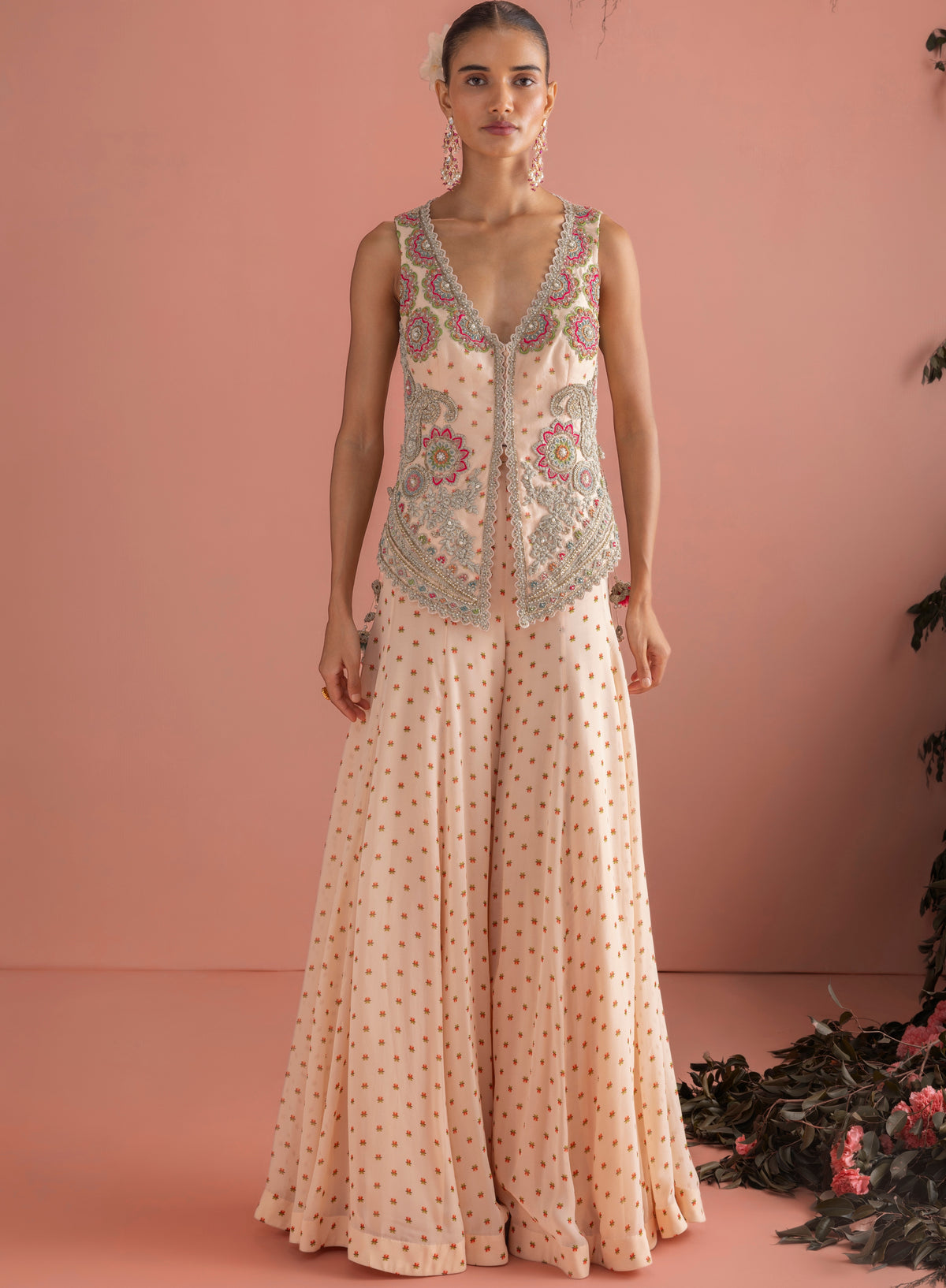 Minhal Jacket & Flared Pants