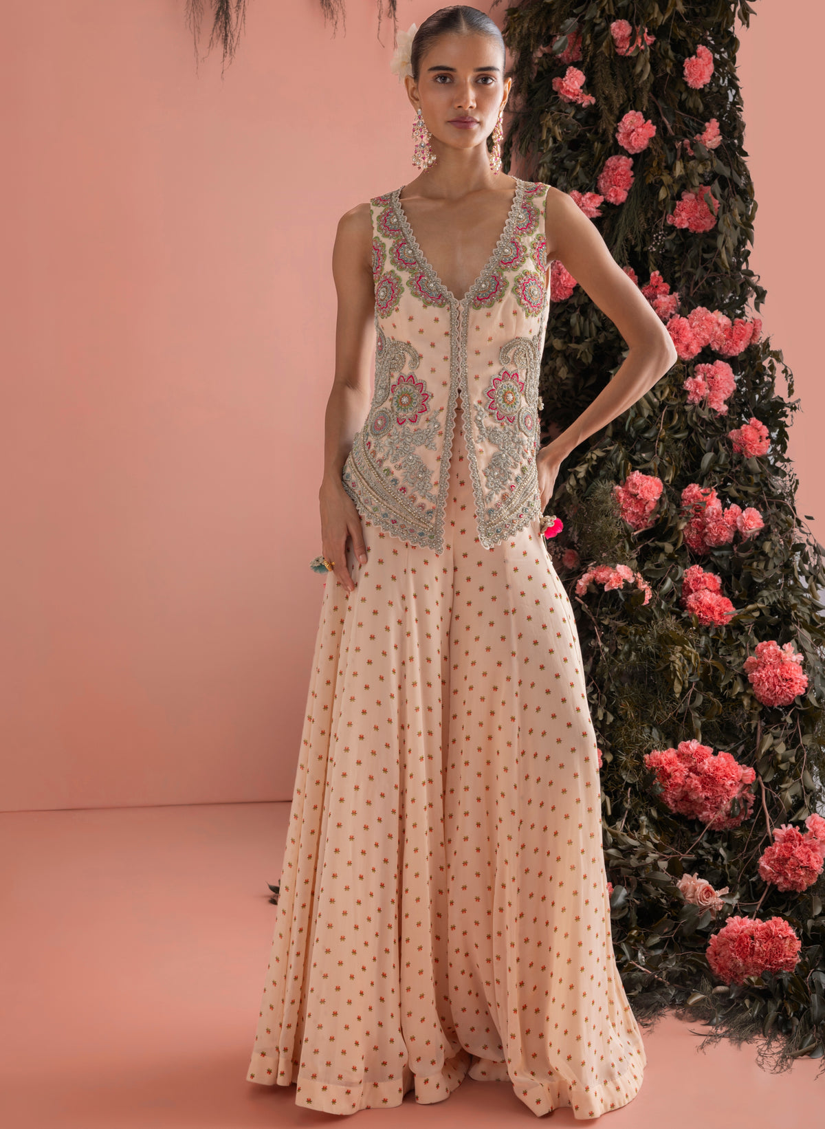 Minhal Jacket & Flared Pants