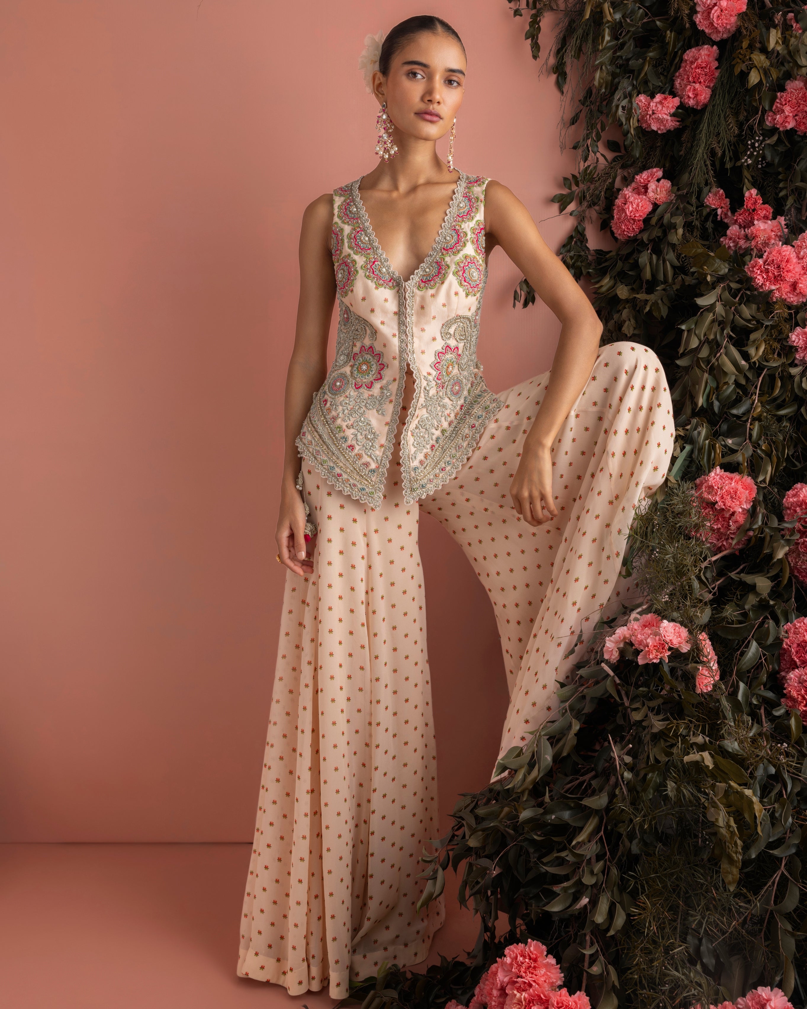 Minhal Jacket & Flared Pants