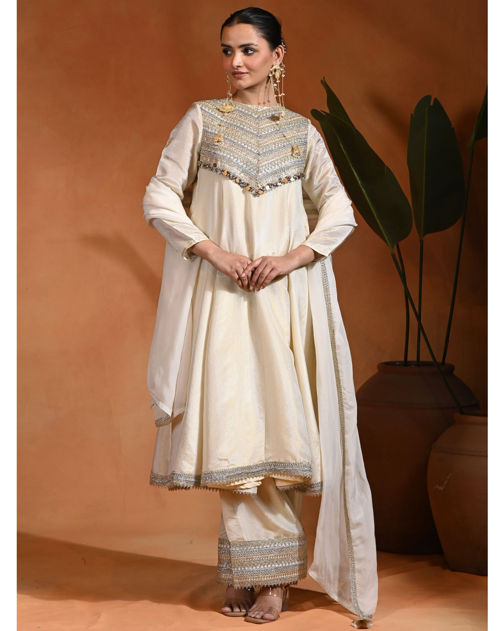 Ivory L04 Anarkali Set