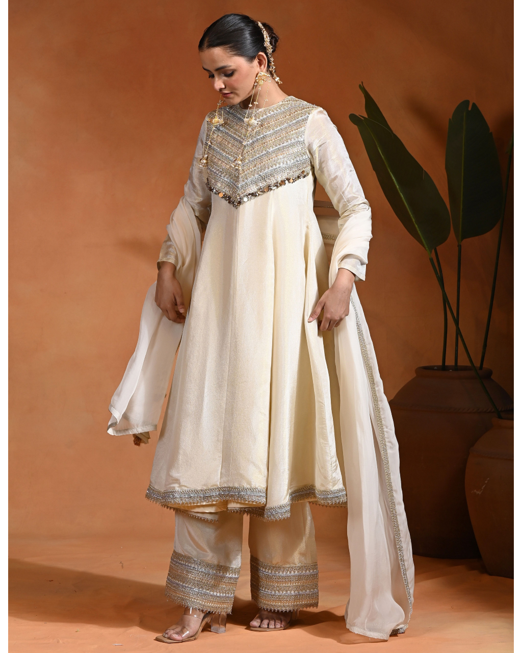 Ivory L04 Anarkali Set