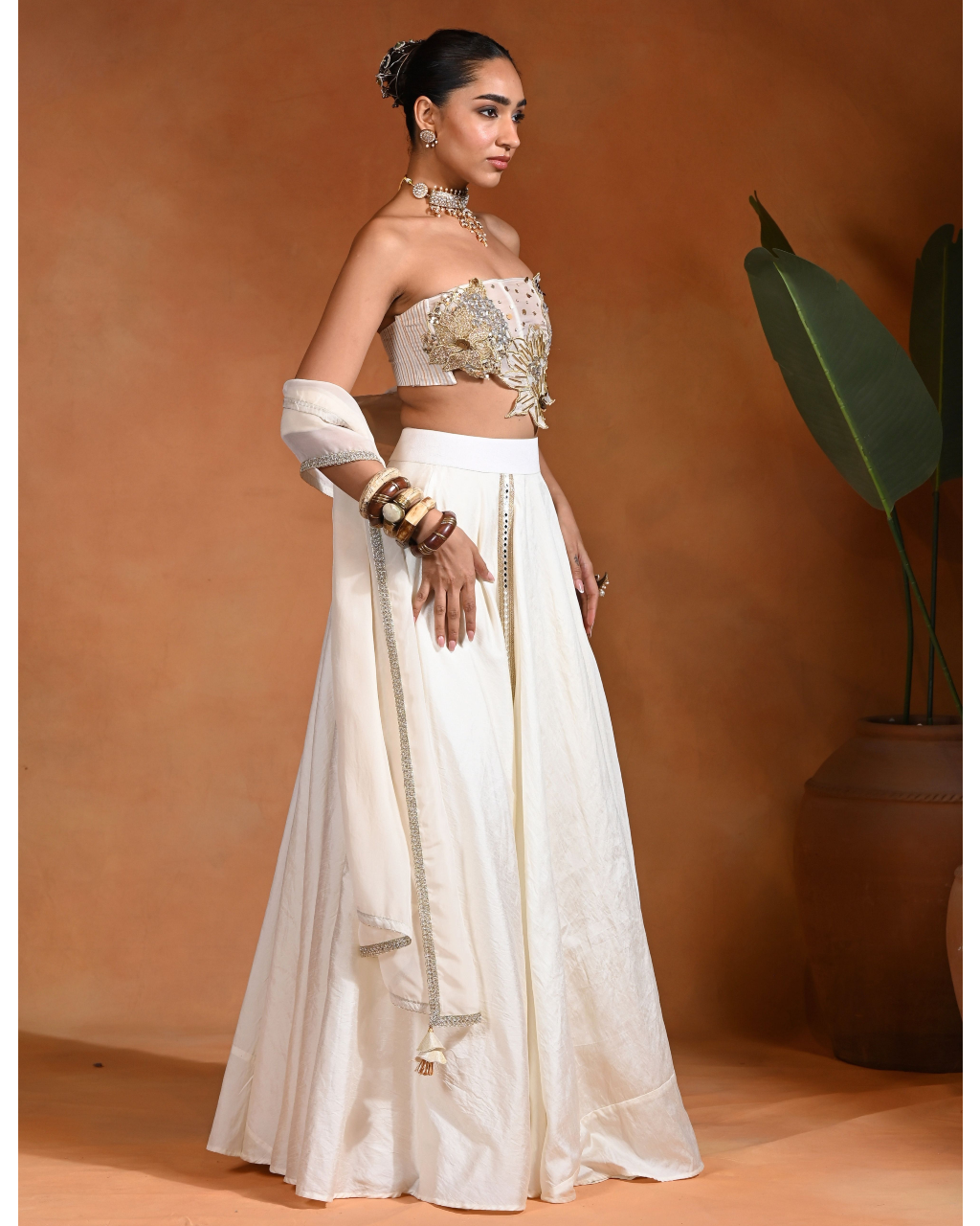 Dilbar Ivory Lehenga Set