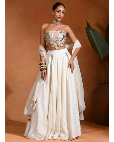 Dilbar Ivory Lehenga Set