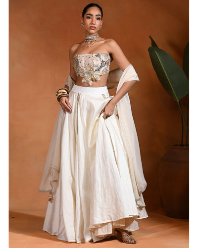 Dilbar Ivory Lehenga Set