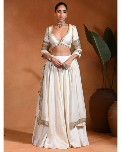 Star Ivory Lehenga Set