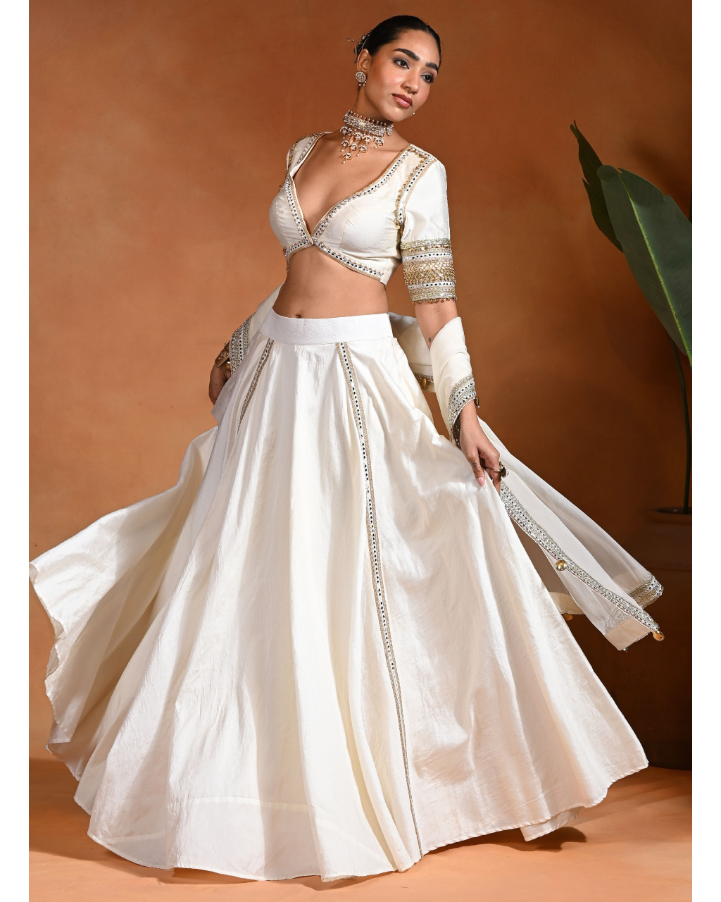 Star Ivory Lehenga Set