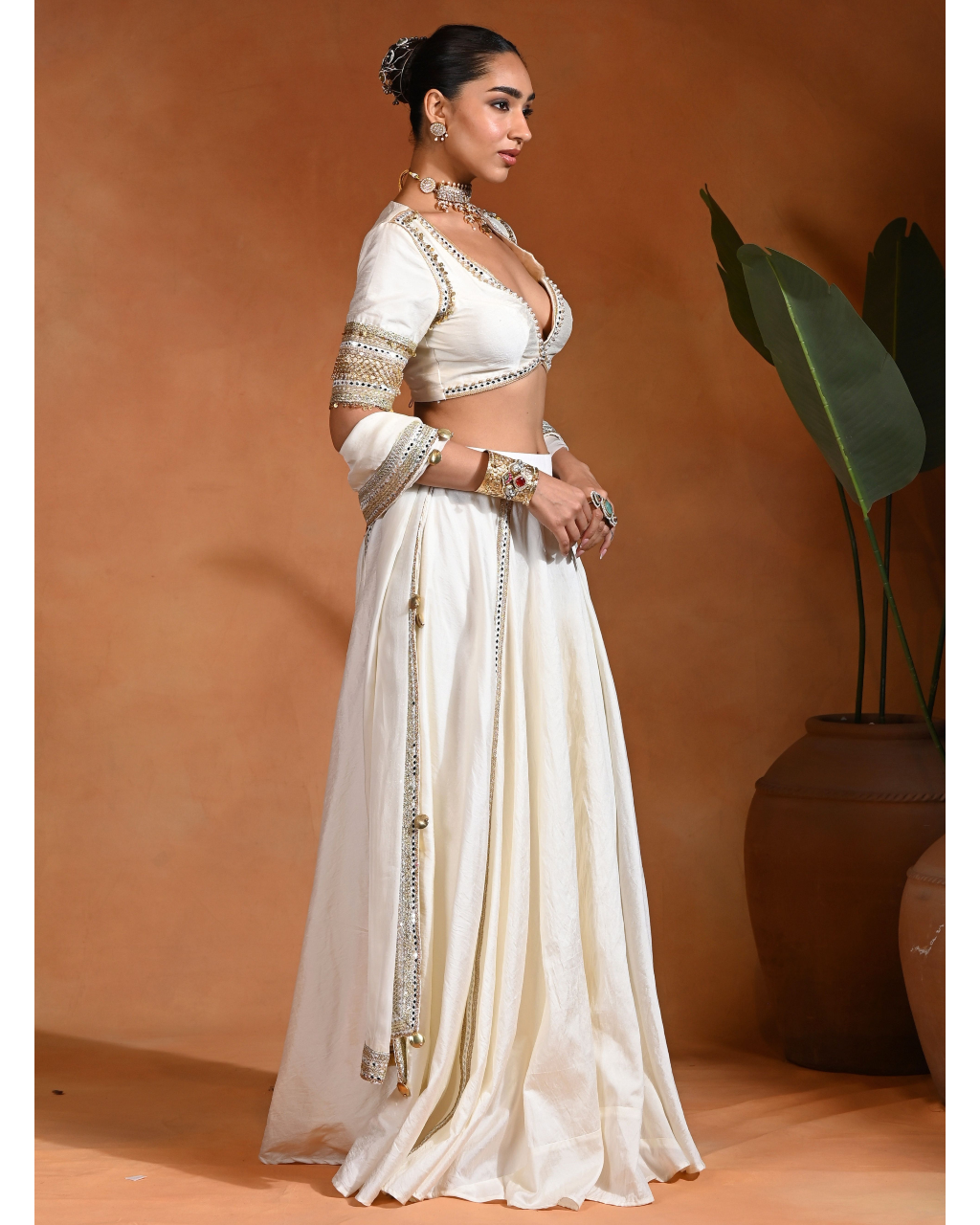 Star Ivory Lehenga Set