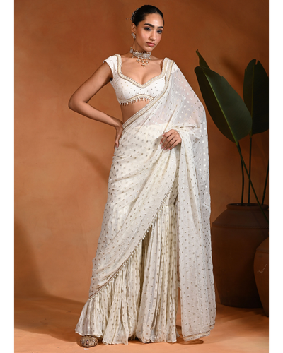 Rooh Pant Sari Set