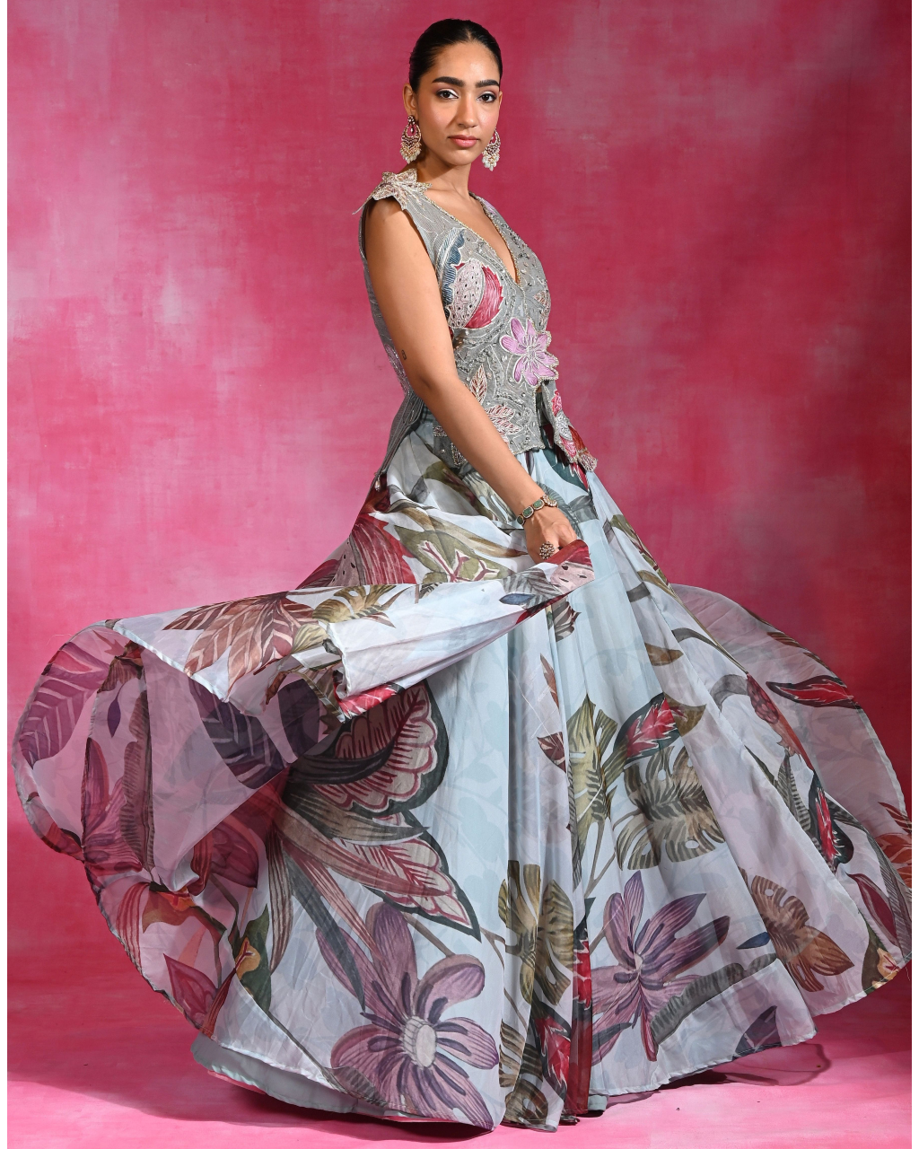 Jacky Bloom Lehenga Set