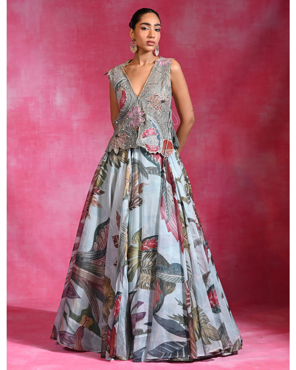 Jacky Bloom Lehenga Set