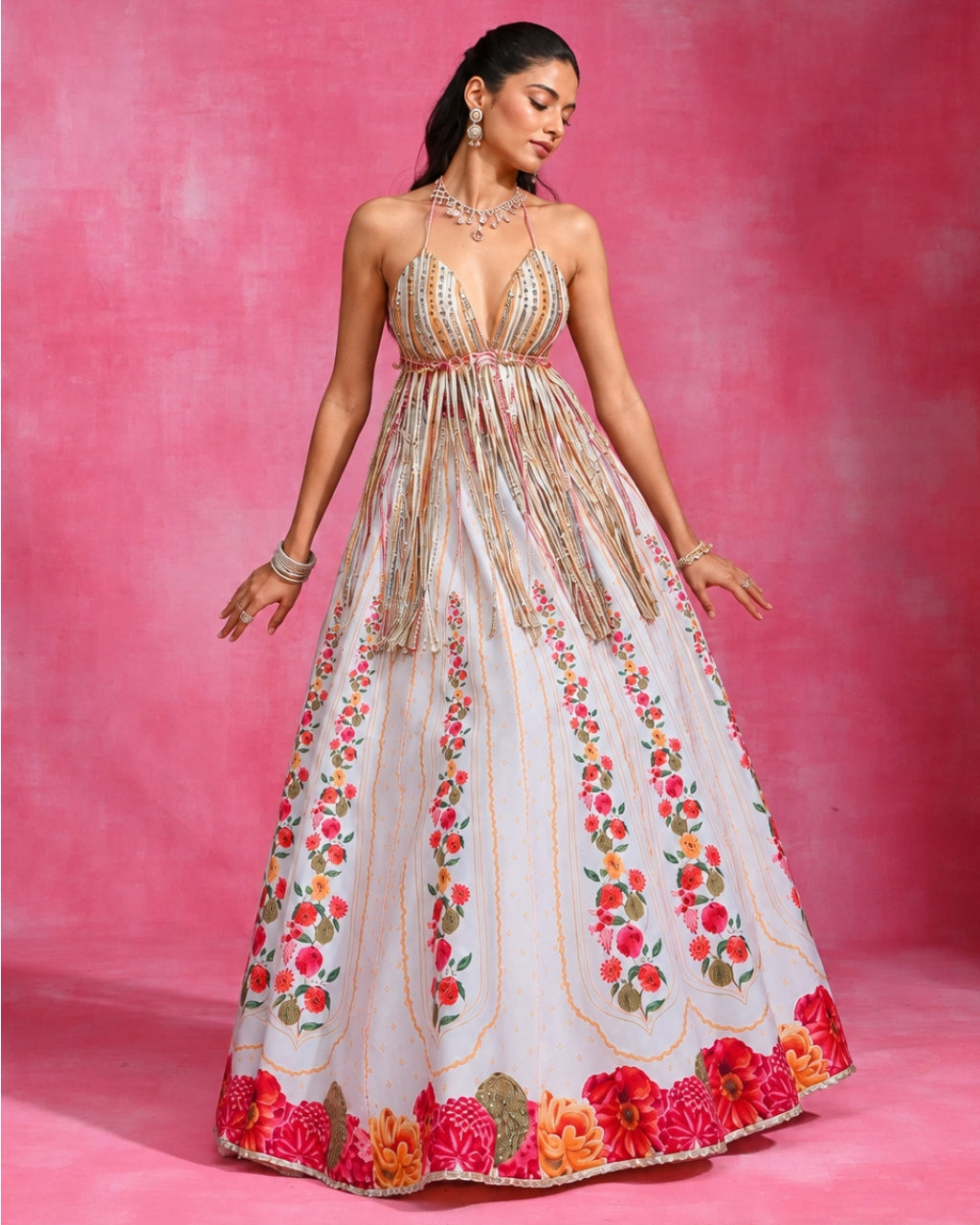 Ebony Bahaar Lehenga Set