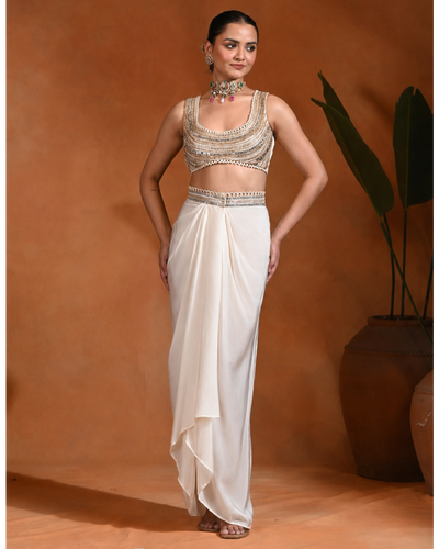 Ivory Karl Drape Set