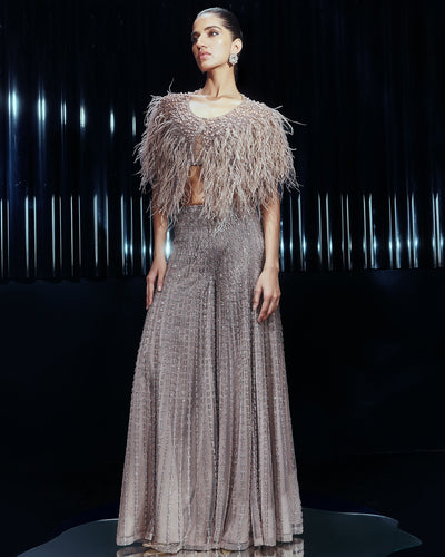 Rose Crystal Cape Set