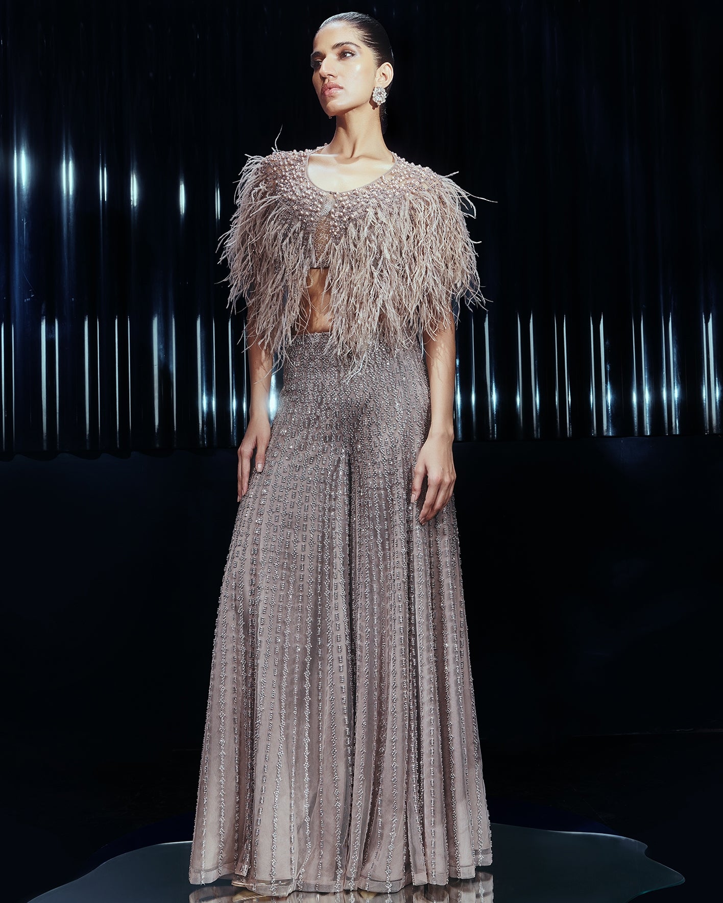 Rose Crystal Cape Set