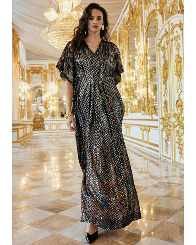 Multicolour Sequin Kaftan