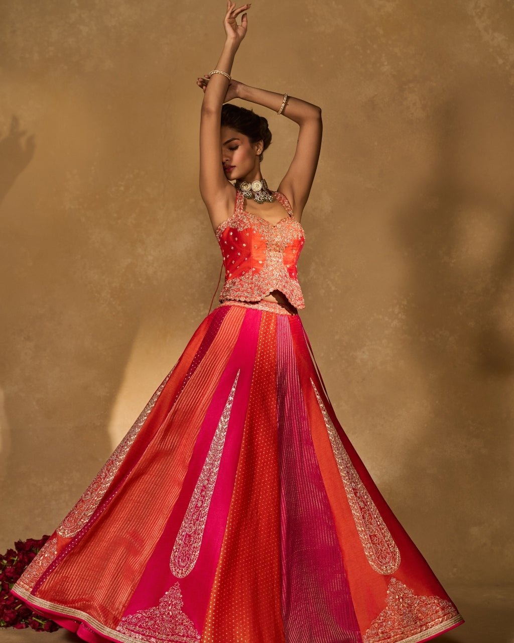 Orange Naina Lehenga Set