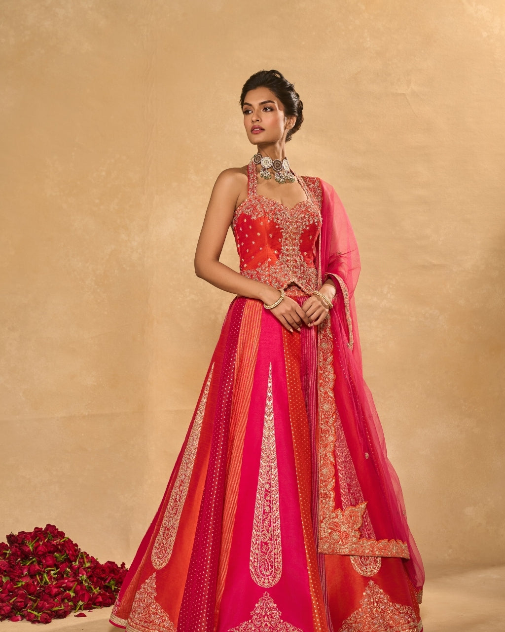 Orange Naina Lehenga Set