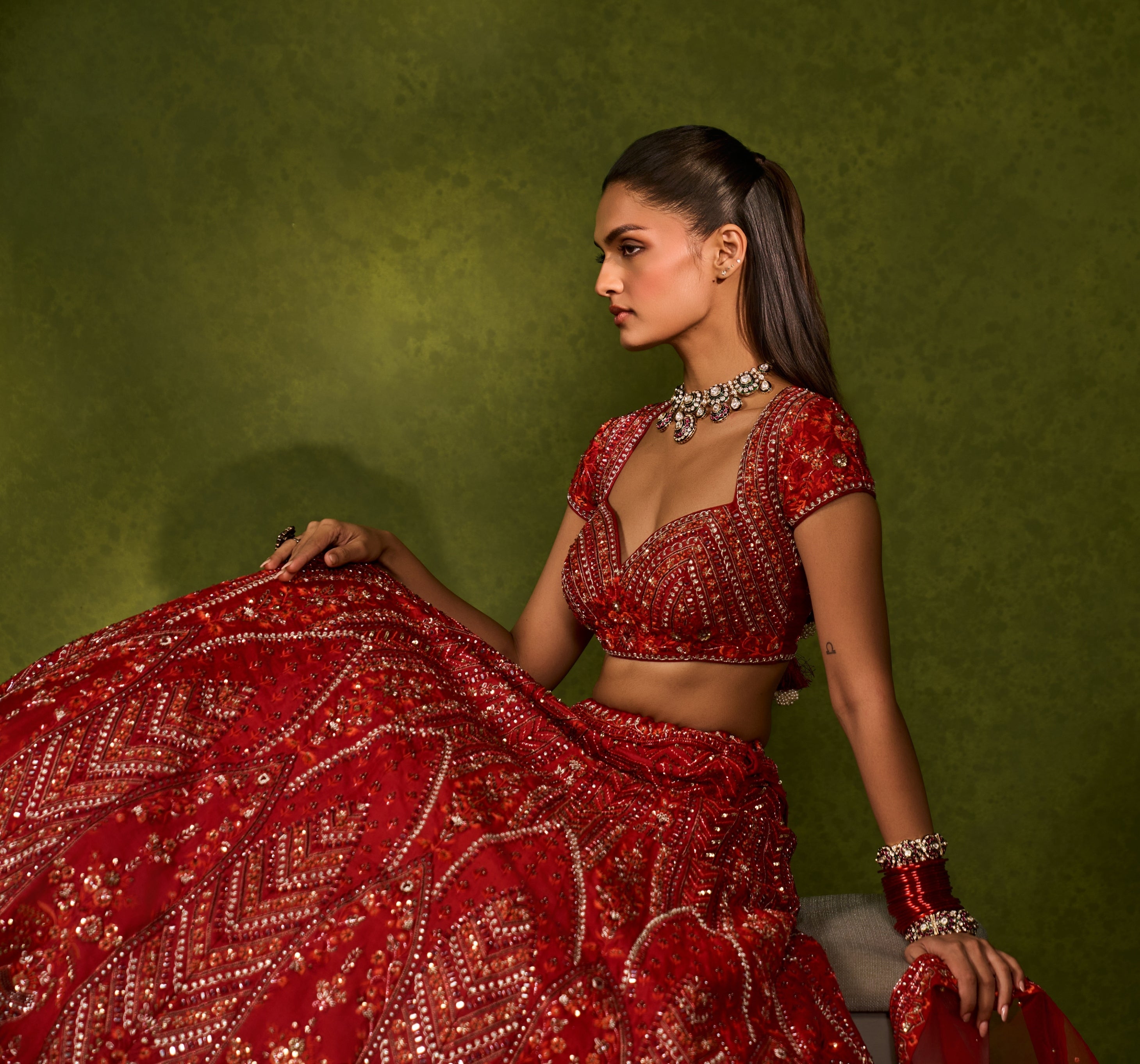 Indira Lehenga Set