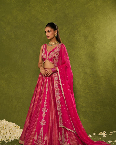 Ambi Brocade Lehenga Set