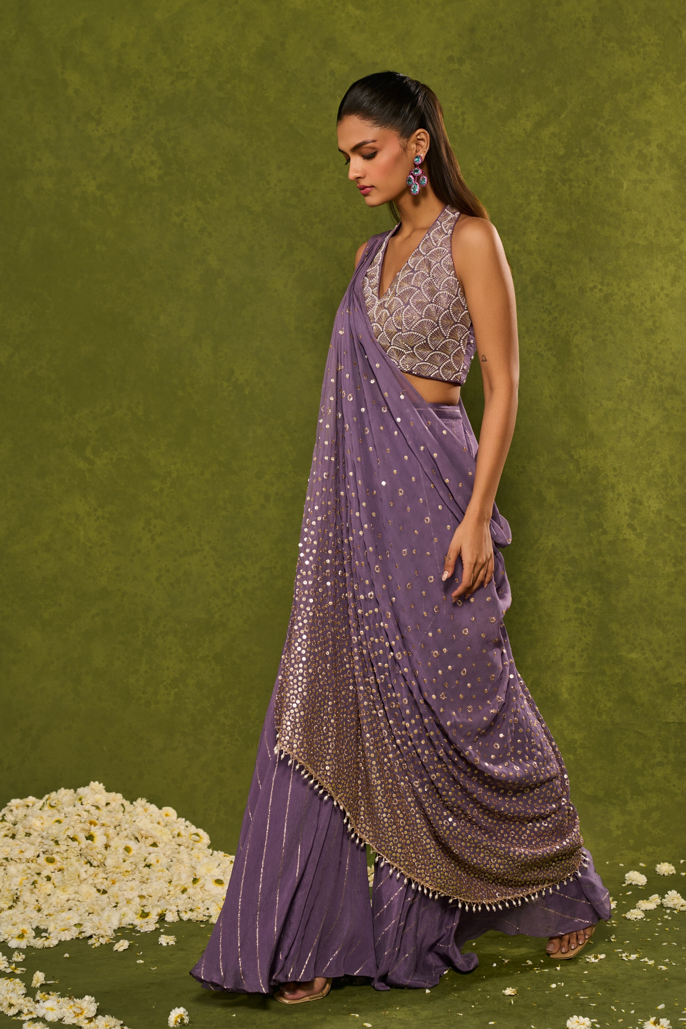 Hunar Drape Pant Sari