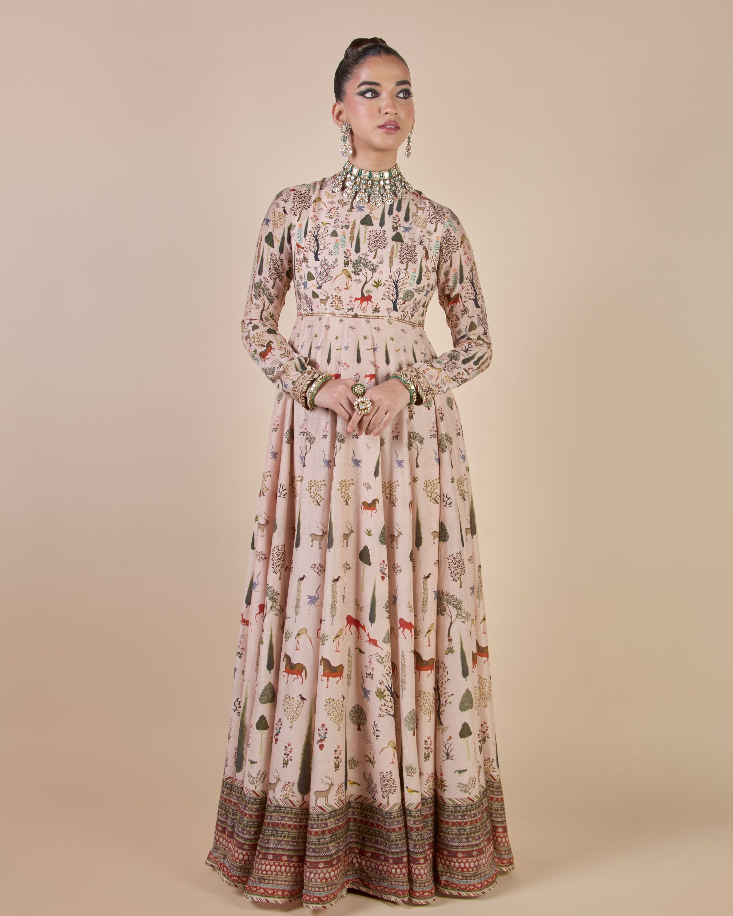Rose Quartz Anarkali