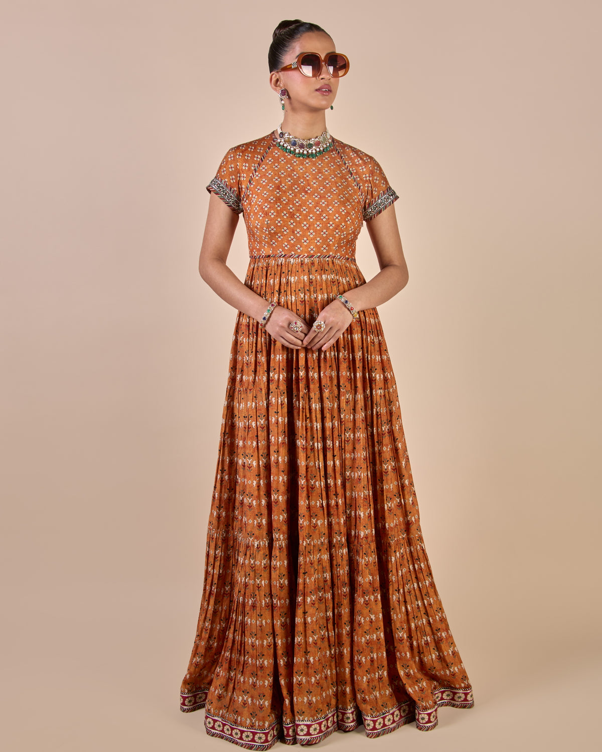 Rust Orange Maxi Dress