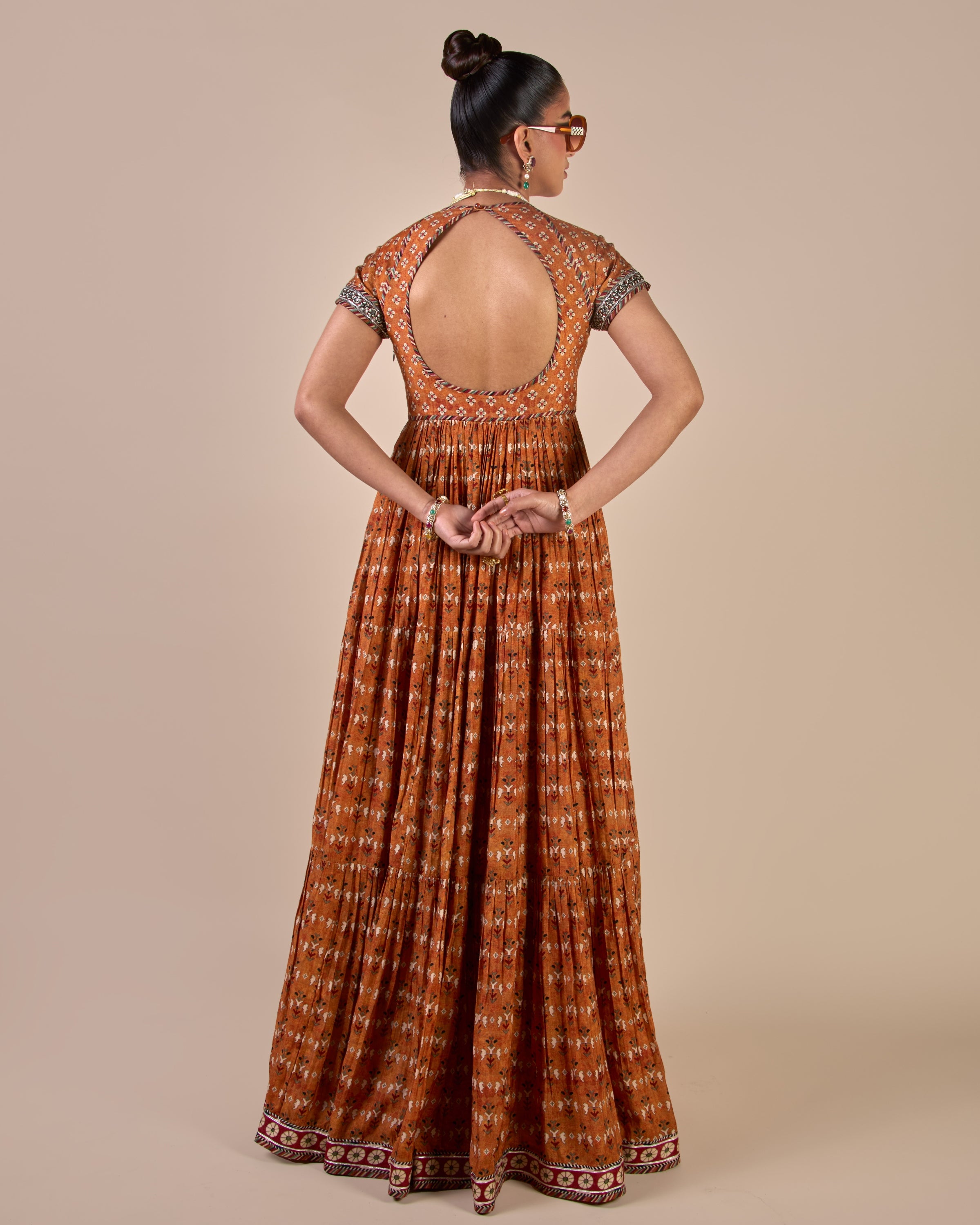 Rust Orange Maxi Dress