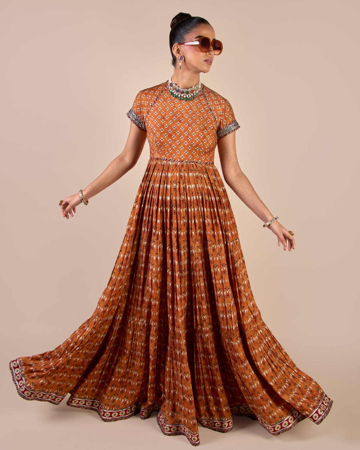 Rust Orange Maxi Dress