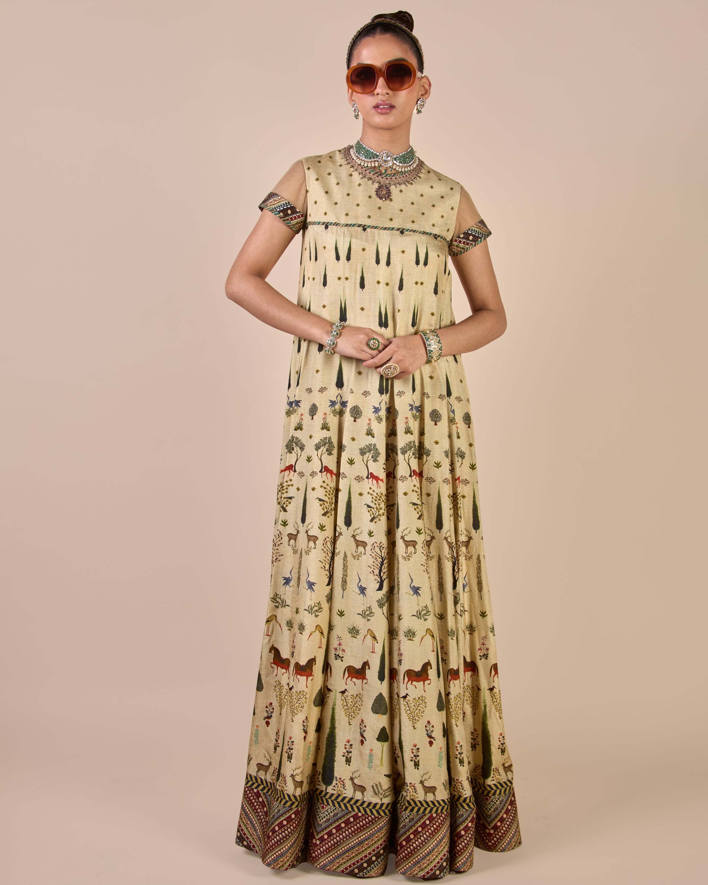 Crème Ivory Anarkali