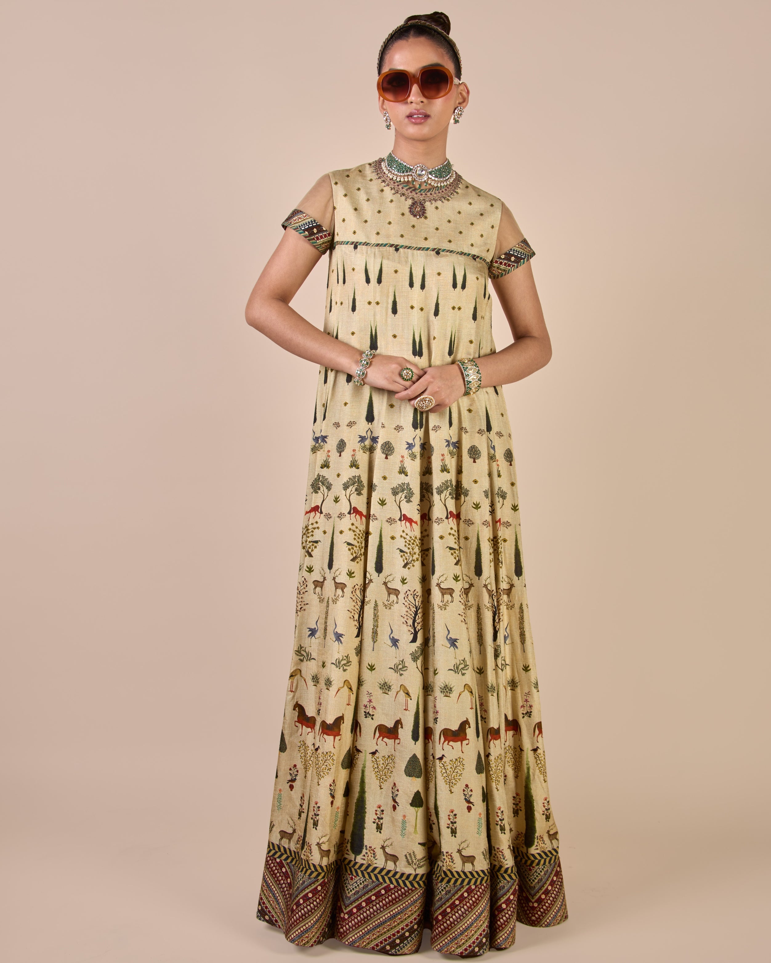 Crème Ivory Anarkali