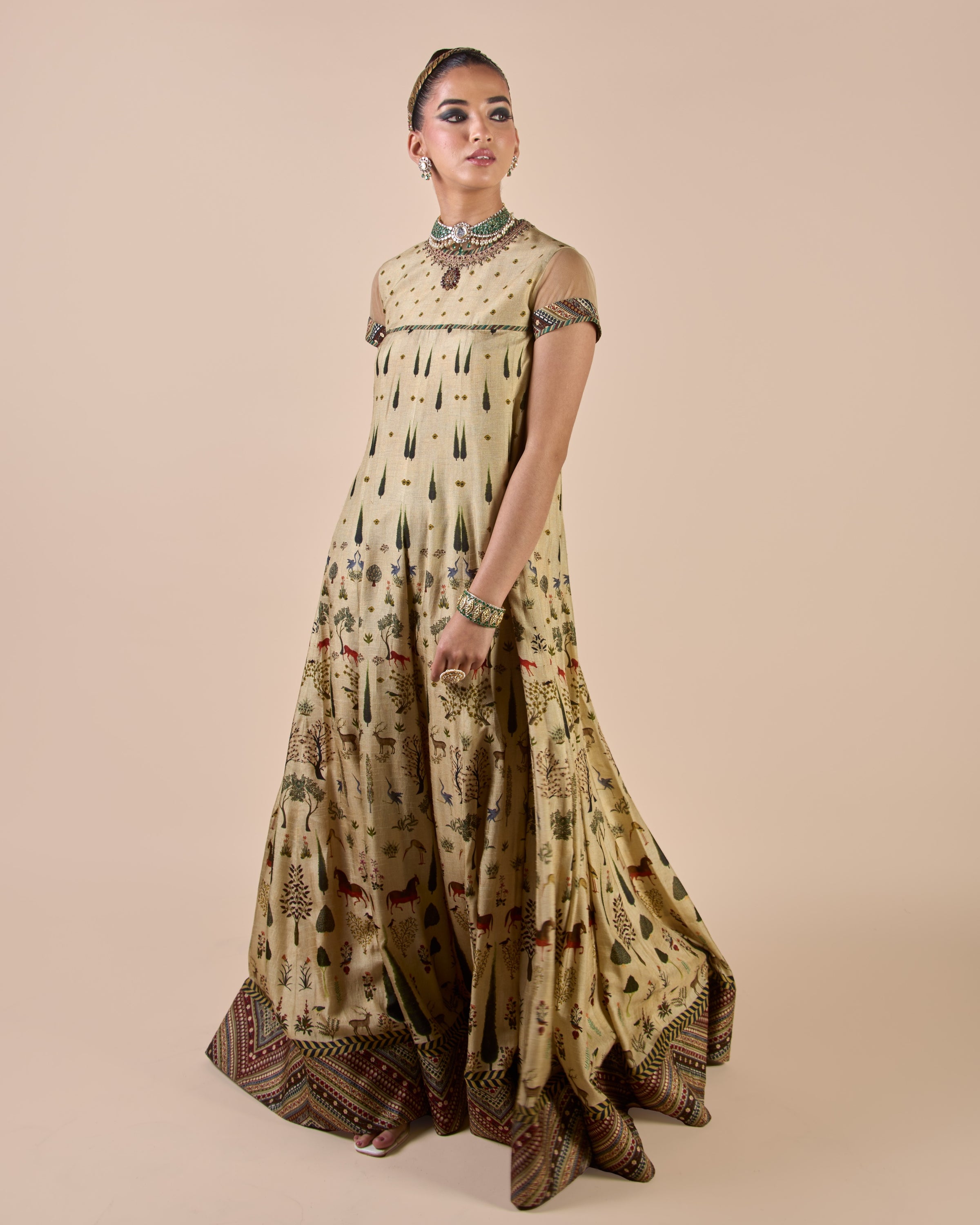 Crème Ivory Anarkali