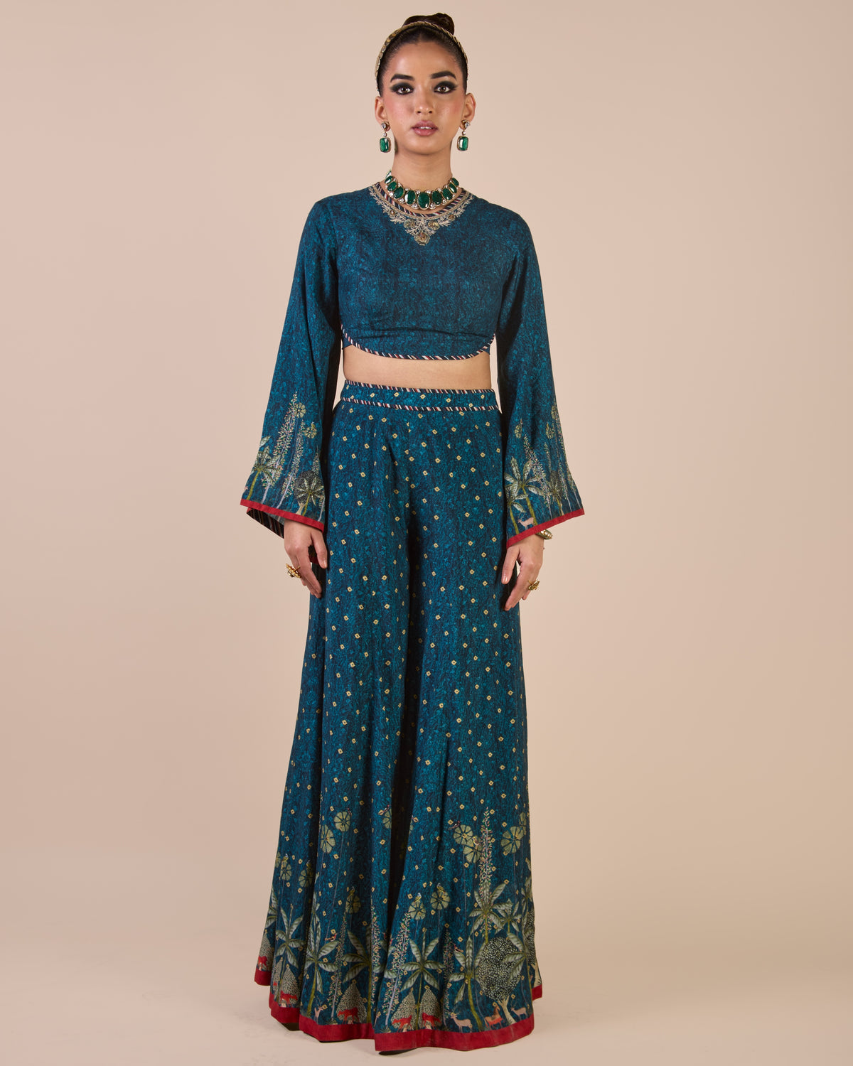 Prussian Blue Sharara Set