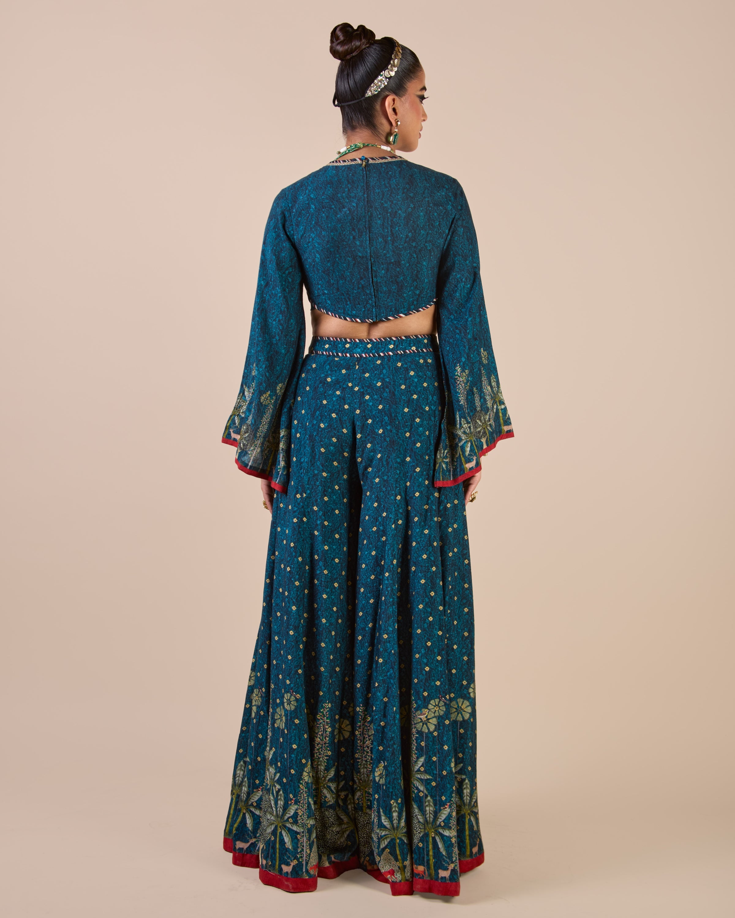 Prussian Blue Sharara Set